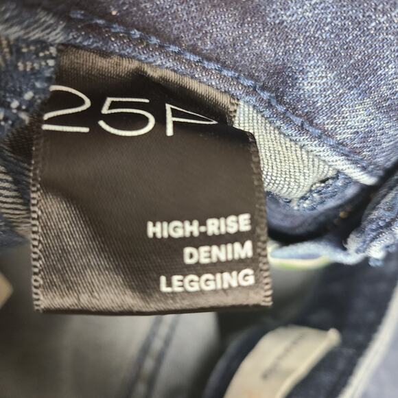 Anthropologie Pilcro The Skipper Long High Rise Wide Leg Jeans Size 25P 25 X 25 - Picture 5 of 10